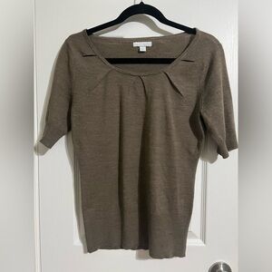 New York & Company Short sleeve wool top